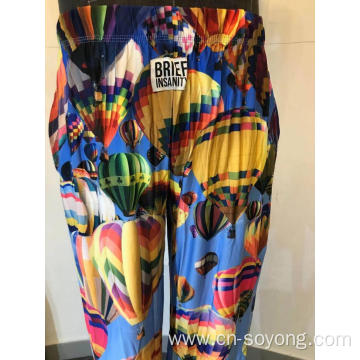 Men's Printed Long Pajama Pants